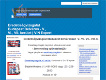 Tablet Screenshot of belvarosban.azeredetisegvizsgalat.hu